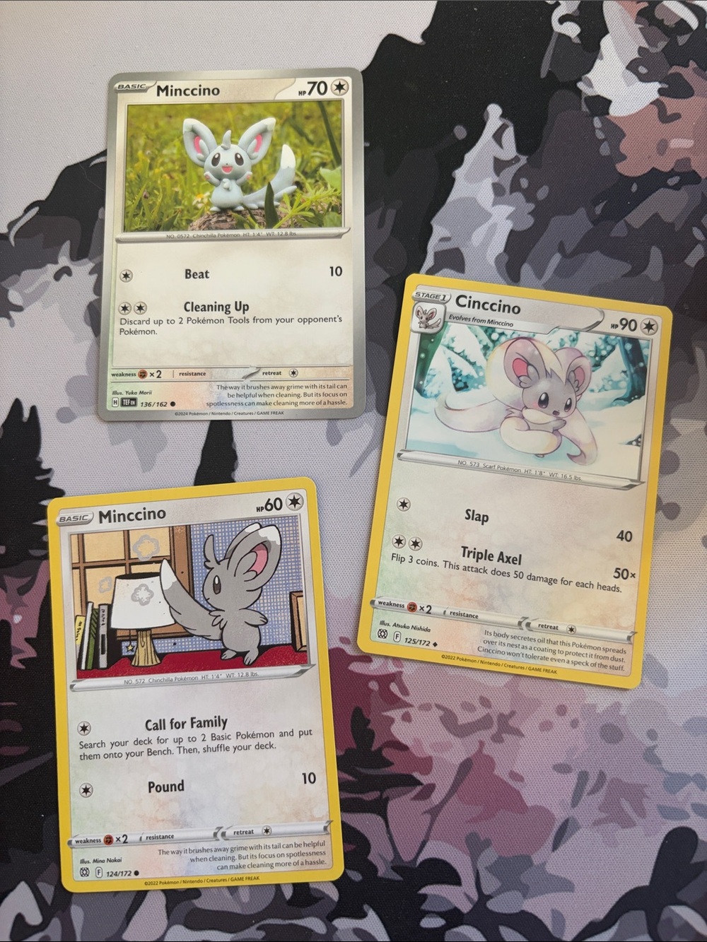 Minccino & Cinccino Evolution Collection Lot | 3 Pokémon Cards | ✨5/$25✨